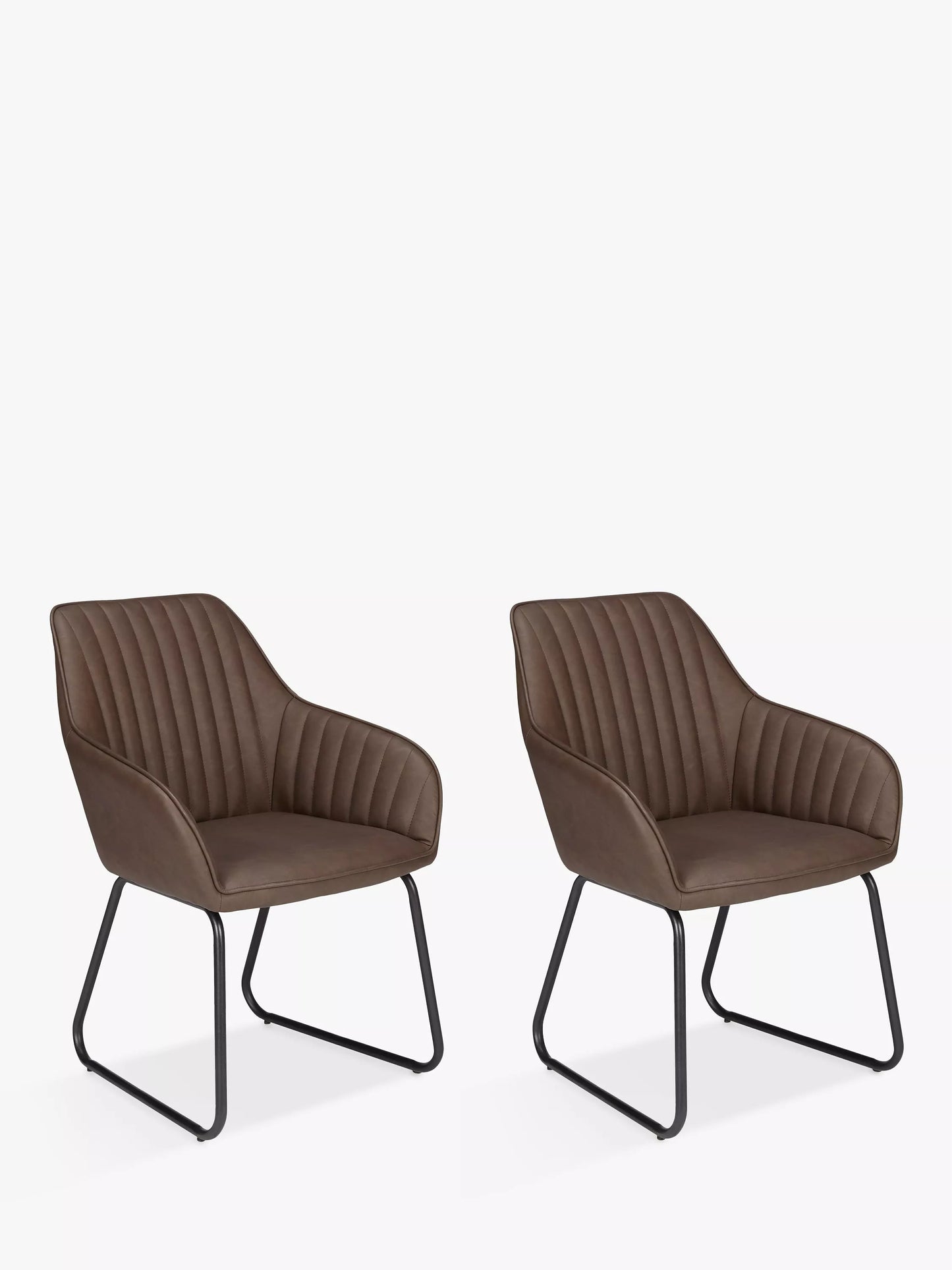 John Lewis Brooks II Side Dining Chairs, Set of 2, Mocha