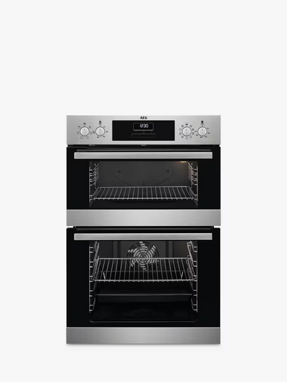AEG DCB331010M Built In Electric Double Oven, Stainless Steel