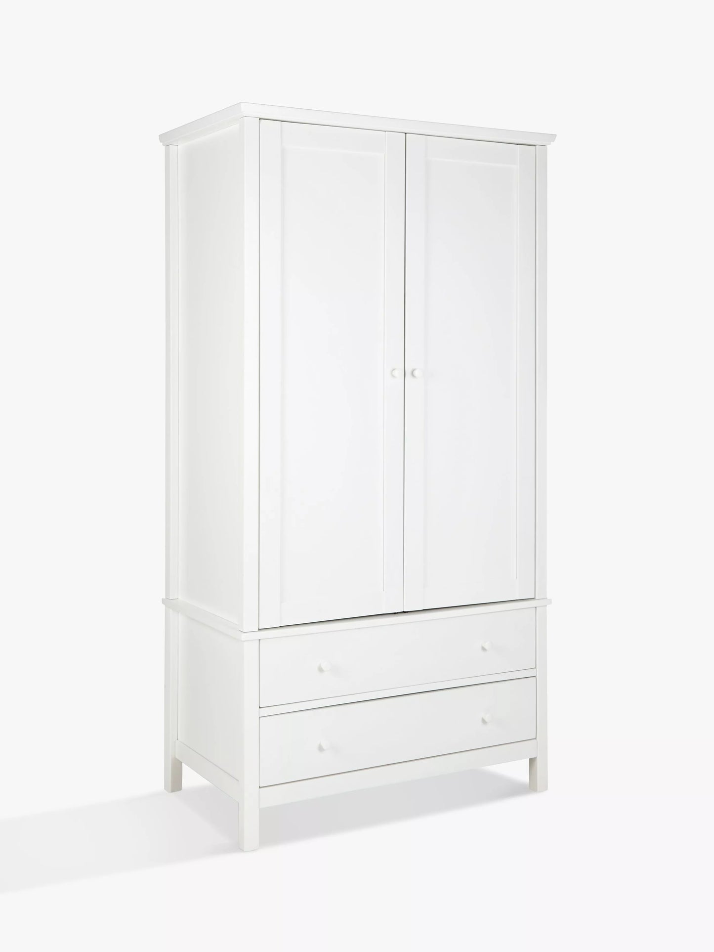 John Lewis Wilton 2 Door Wardrobe, White