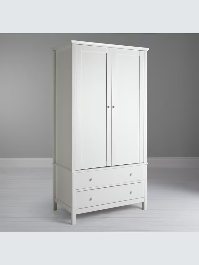 John Lewis Wilton 2 Door Wardrobe, White