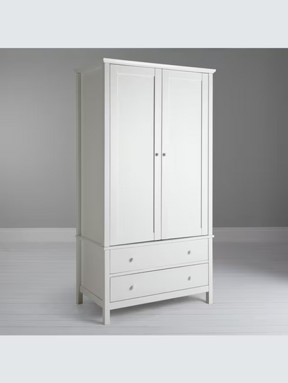 John Lewis Wilton 2 Door Wardrobe, White