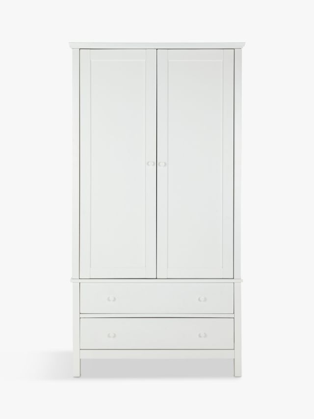 John Lewis ANYDAY Wilton 2 Door Wardrobe White