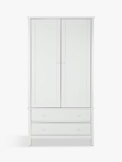 John Lewis Wilton 2 Door Wardrobe, White