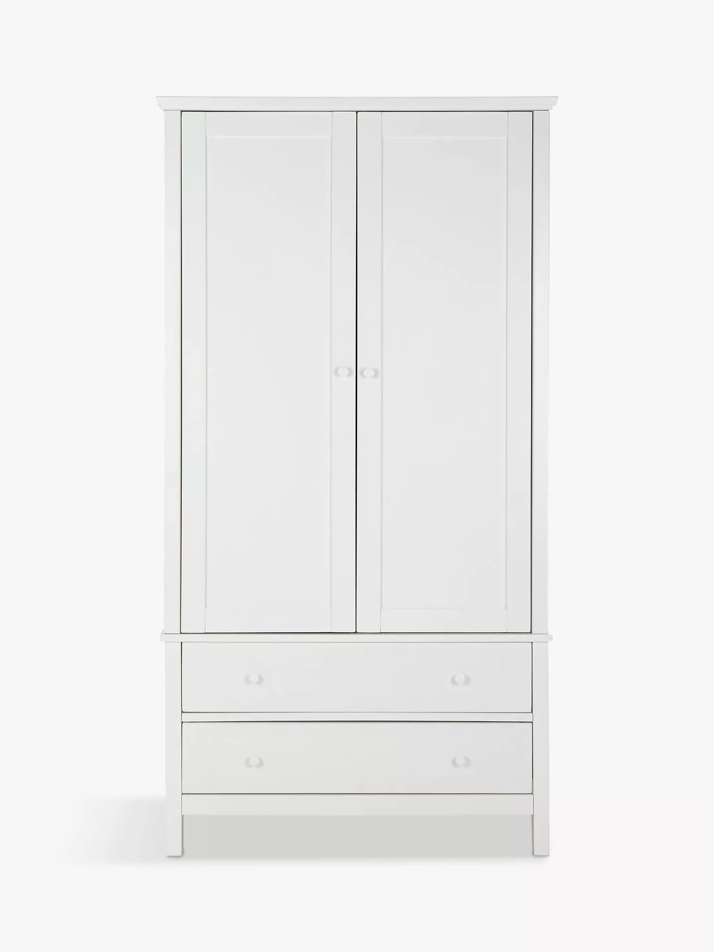 John Lewis Wilton 2 Door Wardrobe, White Bedroom Storage