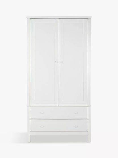 John Lewis Wilton 2 Door Wardrobe, White Bedroom Storage