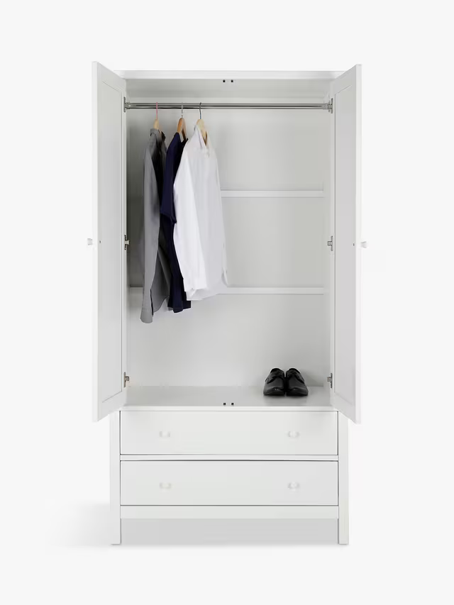 John Lewis Wilton 2 Door Wardrobe White Bedroom