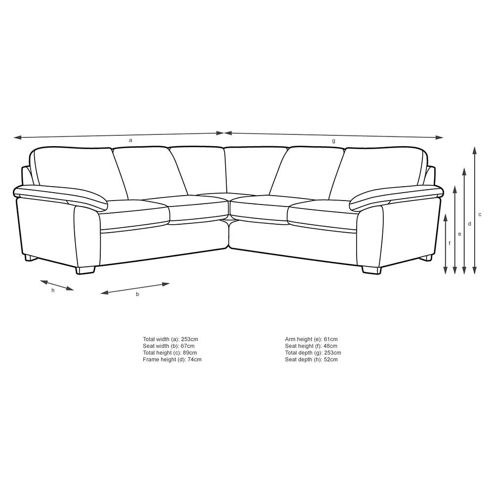 John Lewis Camden 5+ Seater Corner Sofa in Mulberry