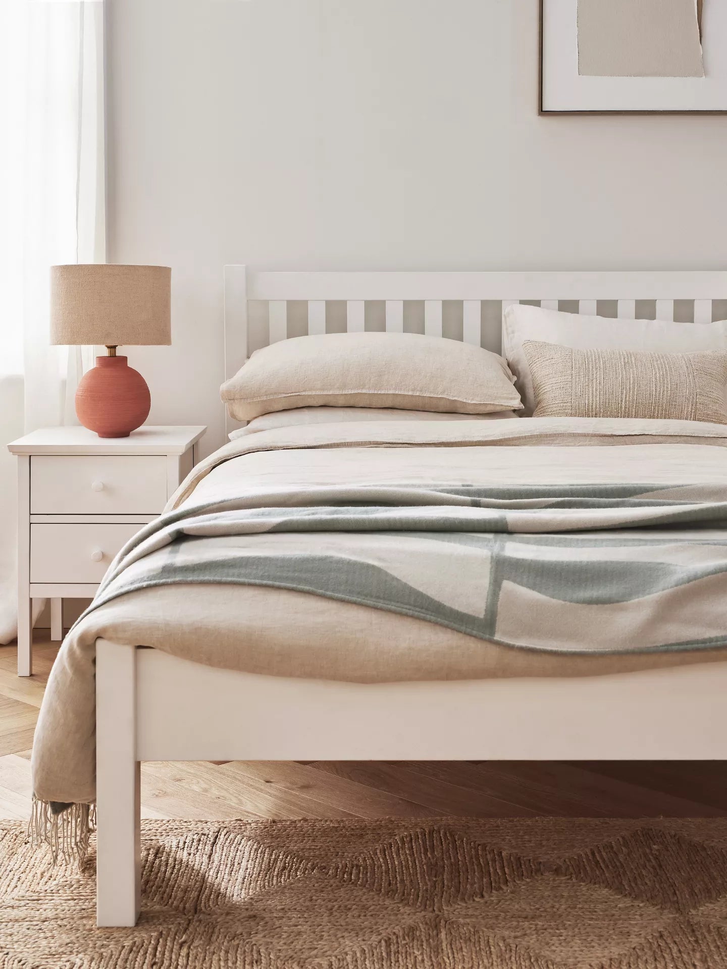 John Lewis Wilton Bed Frame Double White