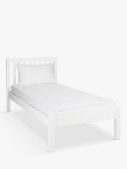 John Lewis Wilton Child Compliant Bed Frame, Single, White