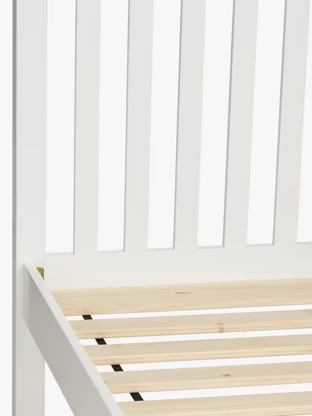 John Lewis Wilton Child Compliant Bed Frame, Single, White