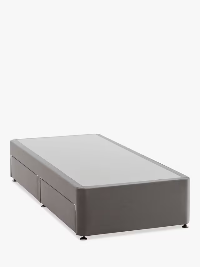 Silentnight Non Sprung 2 Drawer Divan Storage Bed, Single