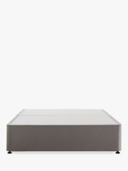 Silentnight Non Sprung 2 Drawer Divan Storage Bed, Super King Size Light Grey