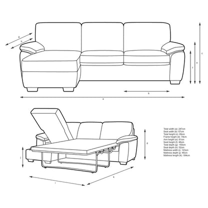 John Lewis Camden 5+ Seater LHF Storage Chaise End Sofa Bed Plush Velvet Charcoal