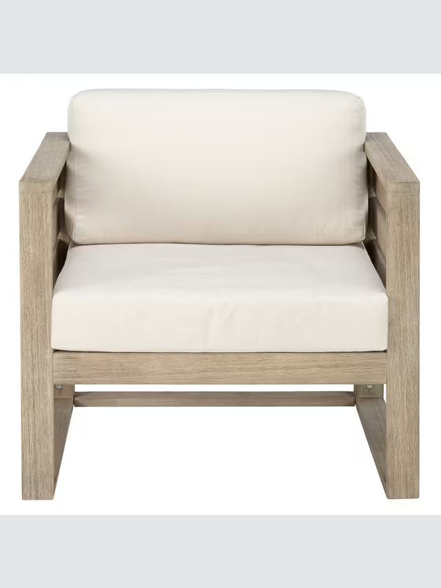John Lewis St Ives Garden Lounging Chair FSC-Certified (Eucalyptus Wood), Natural