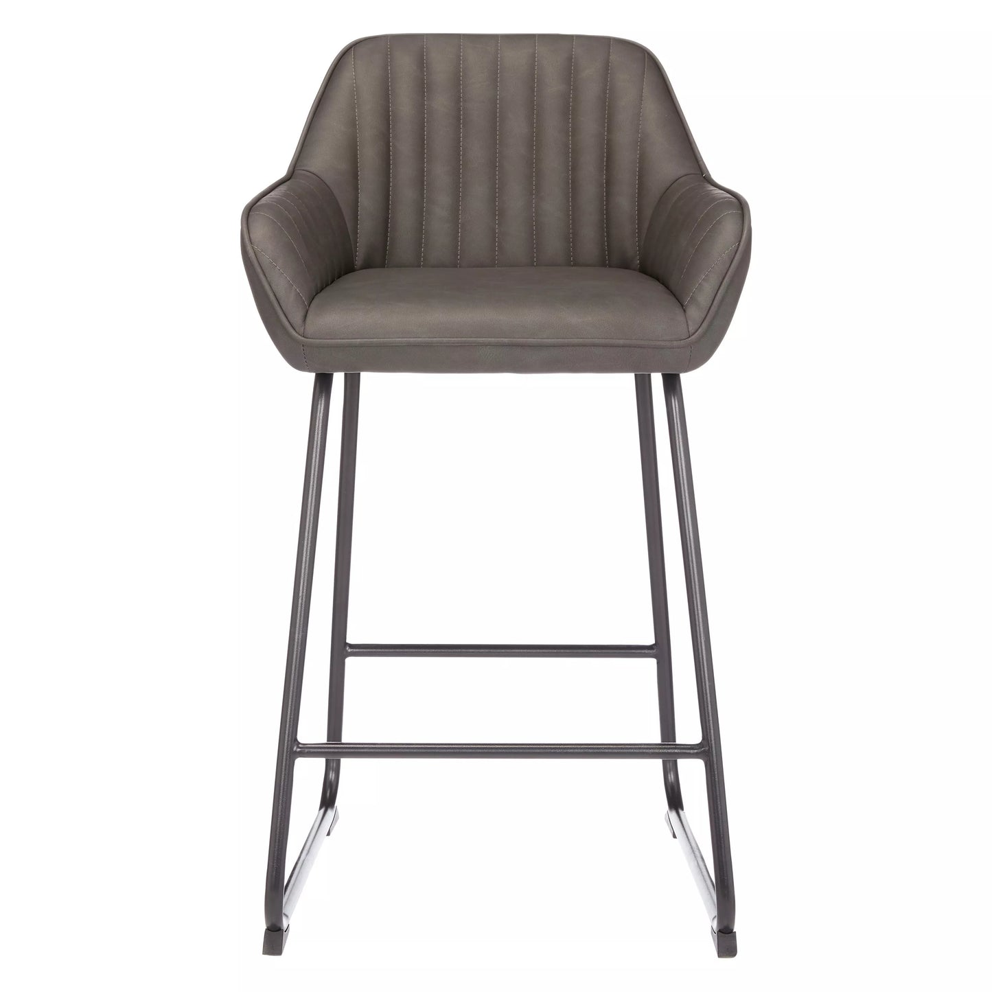 John Lewis Brooks Bar Chair, Dark Antique Brown