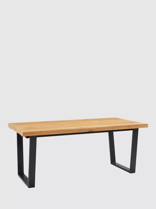John Lewis Calia 6-10 Seater Extending Dining Table, Sold Oak