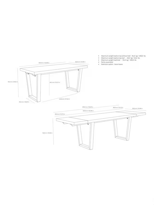 John Lewis Calia 6-10 Seater Extending Dining Table, Sold Oak