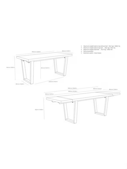 John Lewis Calia 6-10 Seater Extending Dining Table, Sold Oak