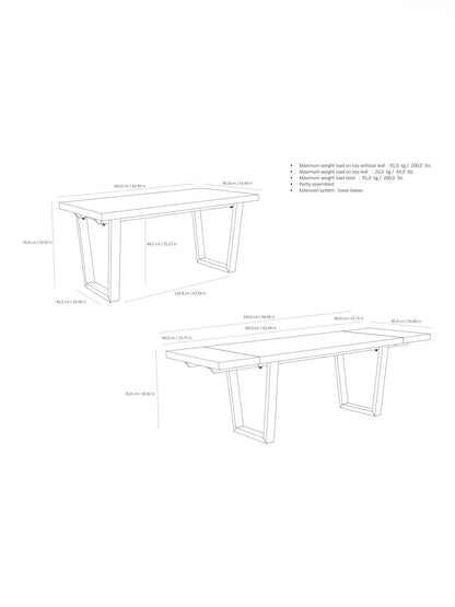 John Lewis Calia 6-10 Seater Extending Dining Table, Sold Oak
