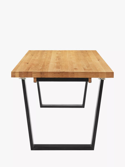John Lewis Calia 6-10 Seater Extending Dining Table, Sold Oak
