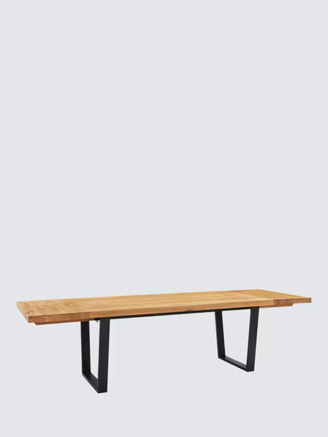 John Lewis Calia 6-10 Seater Extending Dining Table, Sold Oak