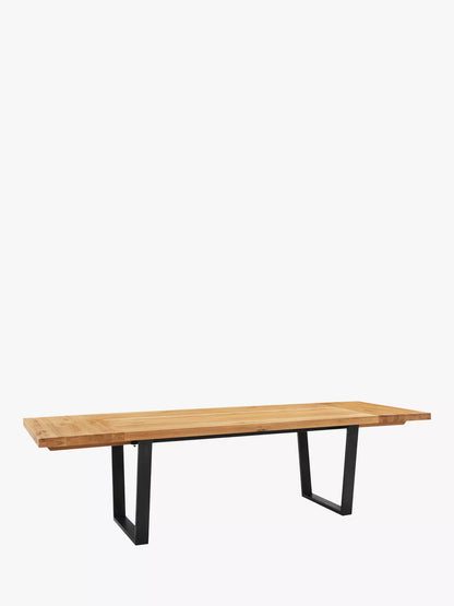 John Lewis Calia 6-10 Seater Extending Dining Table, Sold Oak