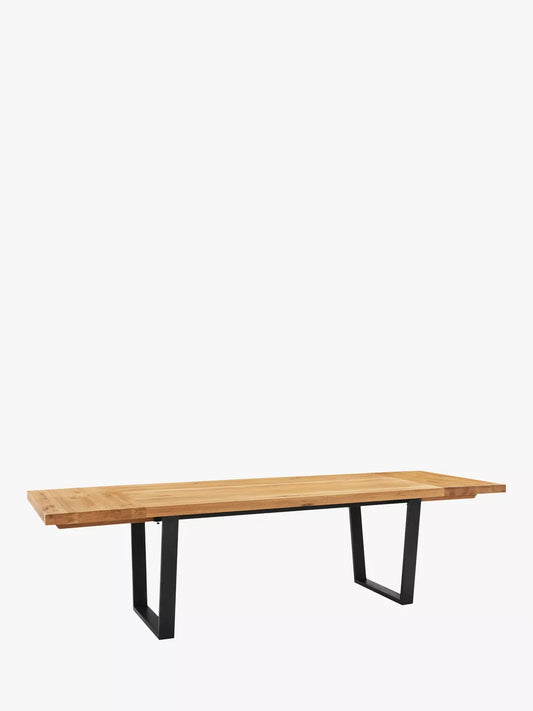 John Lewis Calia 6-10 Seater Extending Dining Table, Sold Oak
