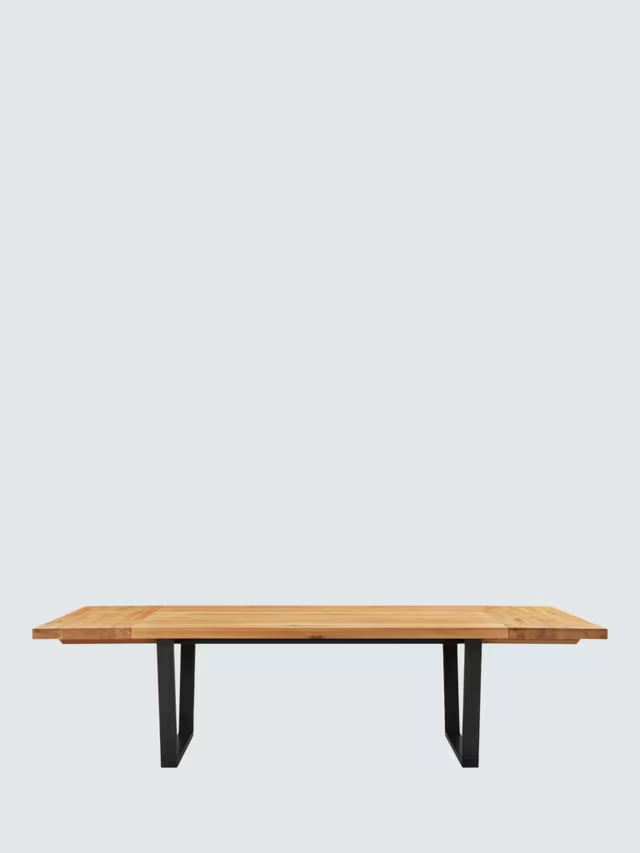 John Lewis Calia 6-10 Seater Extending Dining Table, Sold Oak