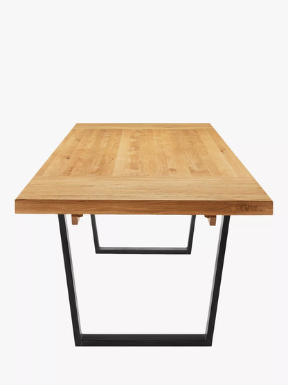John Lewis Calia 6-10 Seater Extending Dining Table, Sold Oak