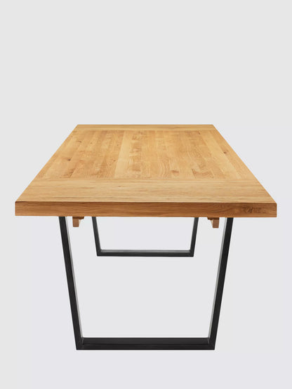 John Lewis Calia 6-10 Seater Extending Dining Table, Sold Oak