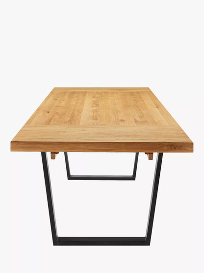 John Lewis Calia 6-10 Seater Extending Dining Table, Sold Oak