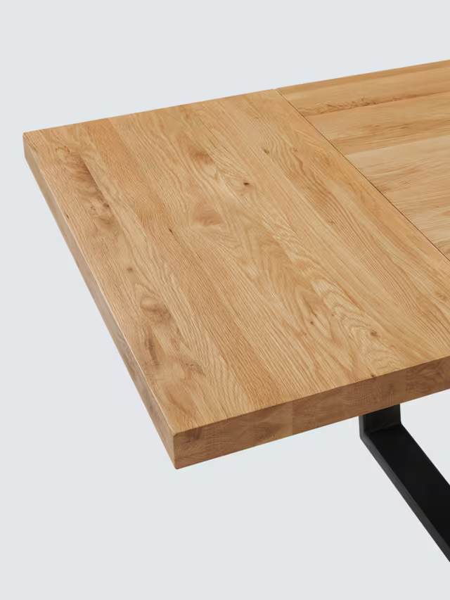 John Lewis Calia 6-10 Seater Extending Dining Table, Sold Oak