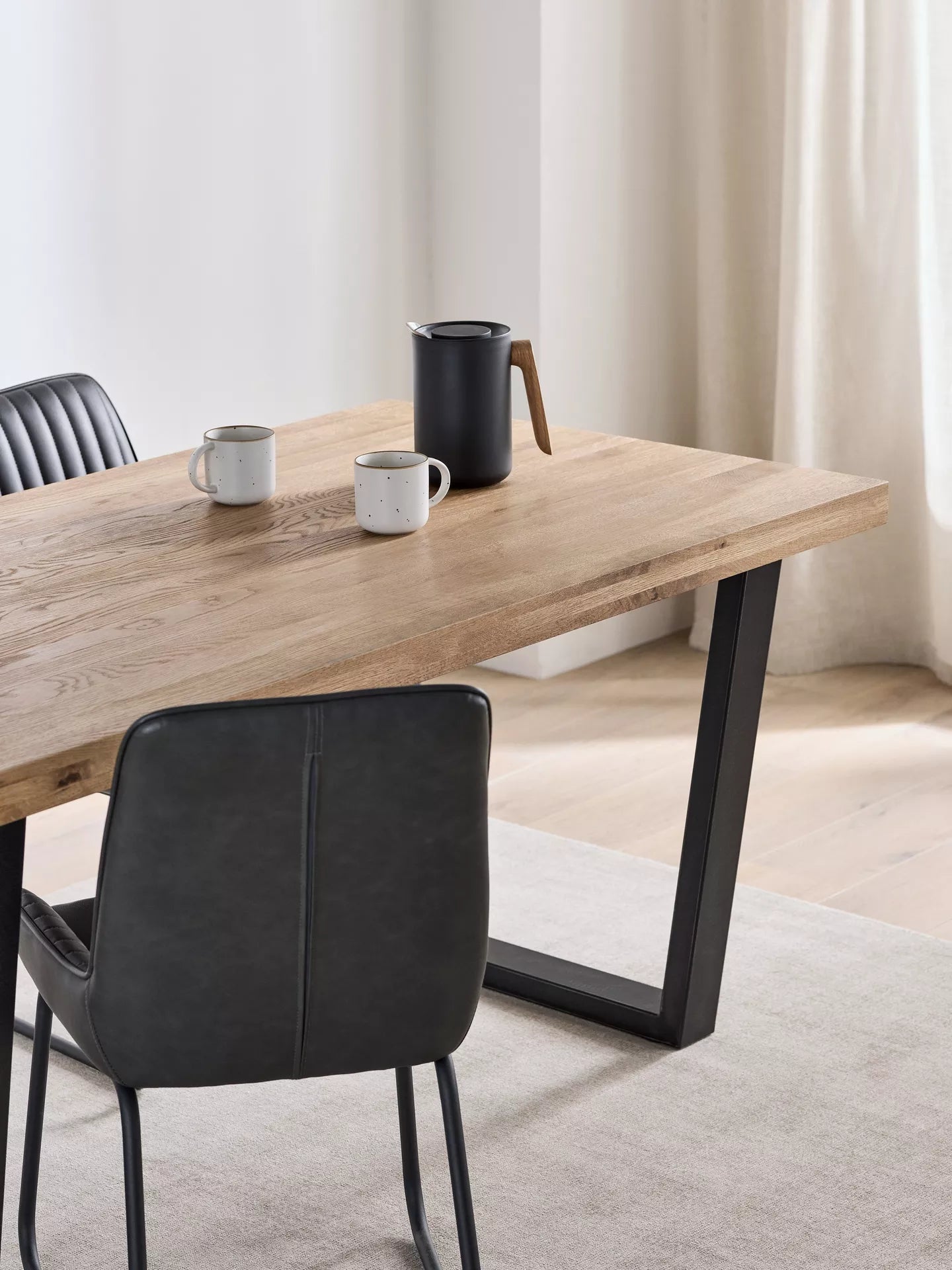 John Lewis Calia 6-10 Seater Extending Dining Table, Sold Oak