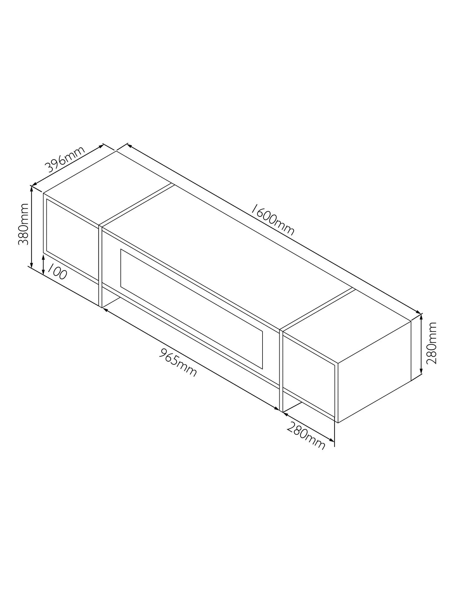 AVF Edge ED160 TV Stand for TVs up to 80"