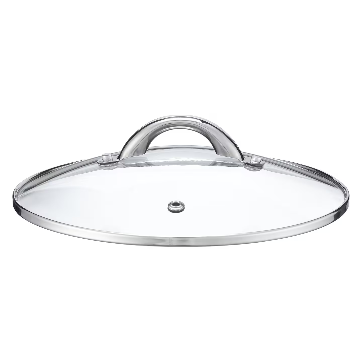 John Lewis Classic Glass Lid Stainless Steel Saucepan Set, 3 Pieces