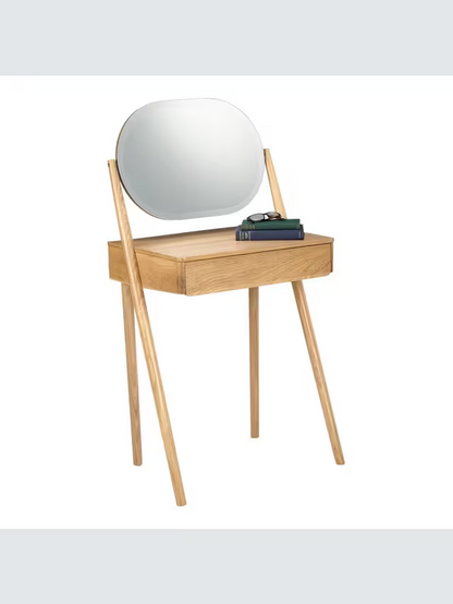 John Lewis Bow Dressing Table & Mirror, Natural