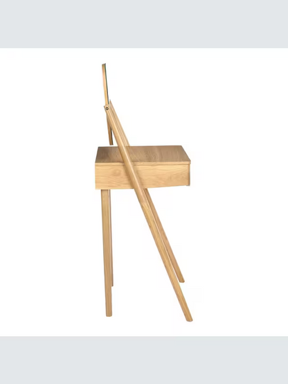 John Lewis Bow Dressing Table & Mirror, Natural