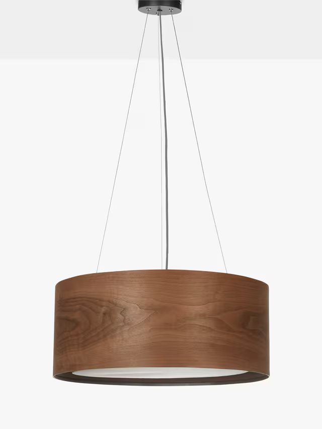 John Lewis Mia Ceiling Light, Walnut