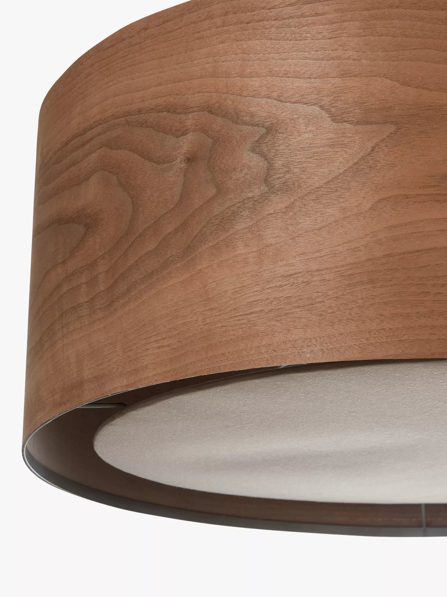 John Lewis Mia Ceiling Light, Walnut