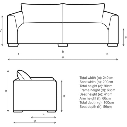 John Lewis Tokyo Grand 4 Seater Sofa Aquaclean Titan Oyster White