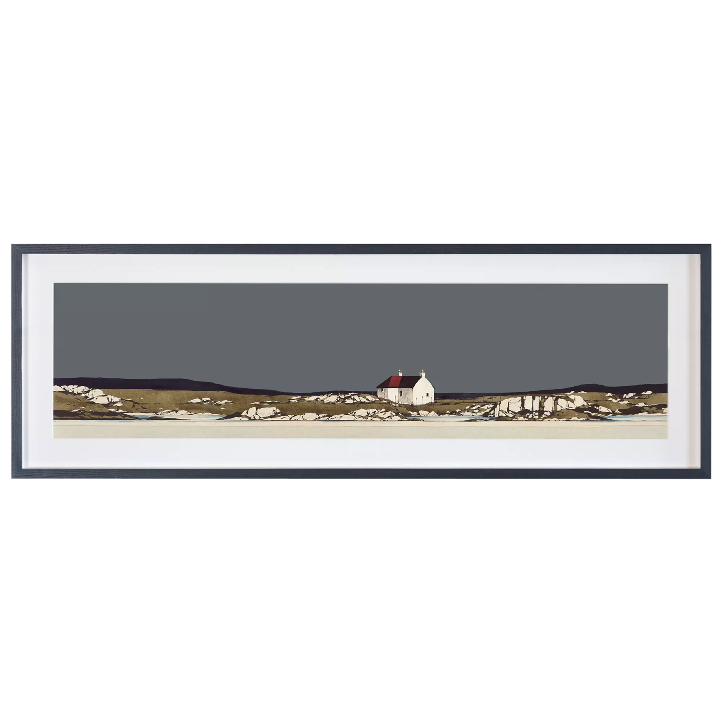 John Lewis Ron Lawson 'Traigh Mhor Barra' Framed Print & Mount, 36 x 108cm