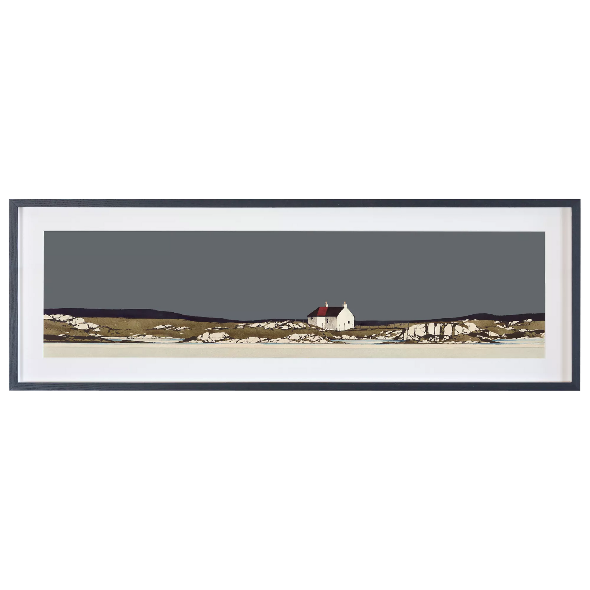 John Lewis Ron Lawson 'Traigh Mhor Barra' Framed Print & Mount, 36 x 108cm