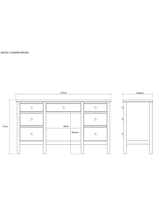 John Lewis ANYDAY Wilton Dressing Table