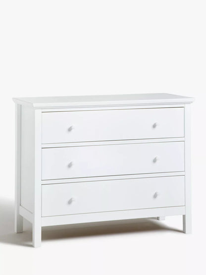 John Lewis Wilton 3 Drawer Chest White