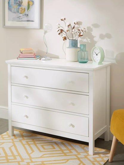 John Lewis Wilton 3 Drawer Chest Bedroom Chest of Drawers