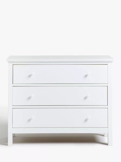 John Lewis Wilton 3 Drawer Chest White