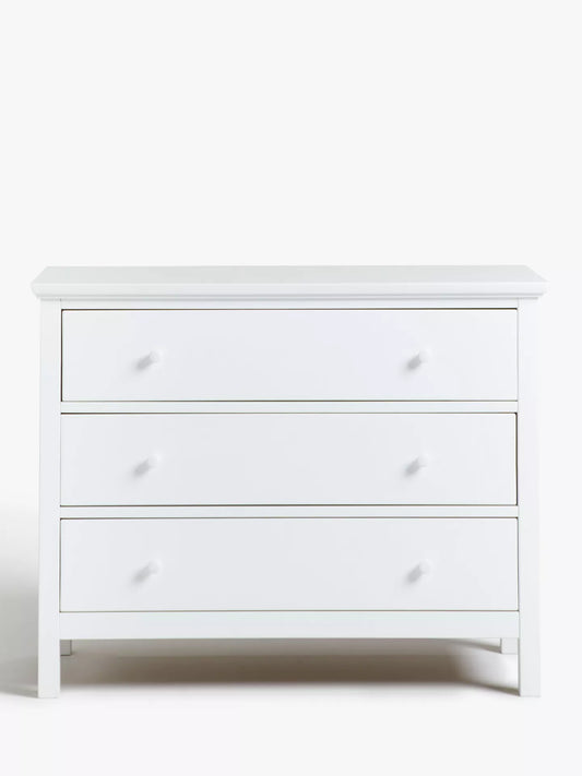 John Lewis Wilton 3 Drawer Chest White