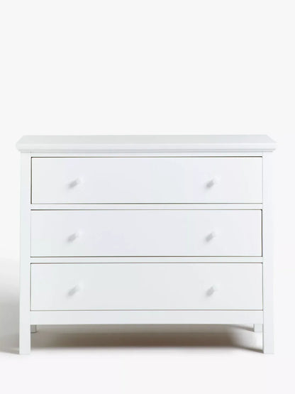 John Lewis Wilton 3 Drawer Chest White