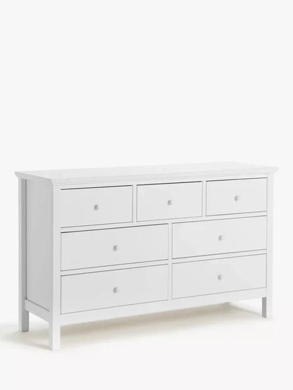 John Lewis Chest of Drawer White Wilton 7 Drawer Chest