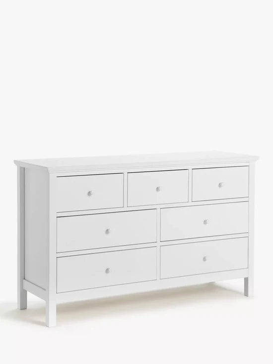 John Lewis Chest of Drawer White Wilton 7 Drawer Chest